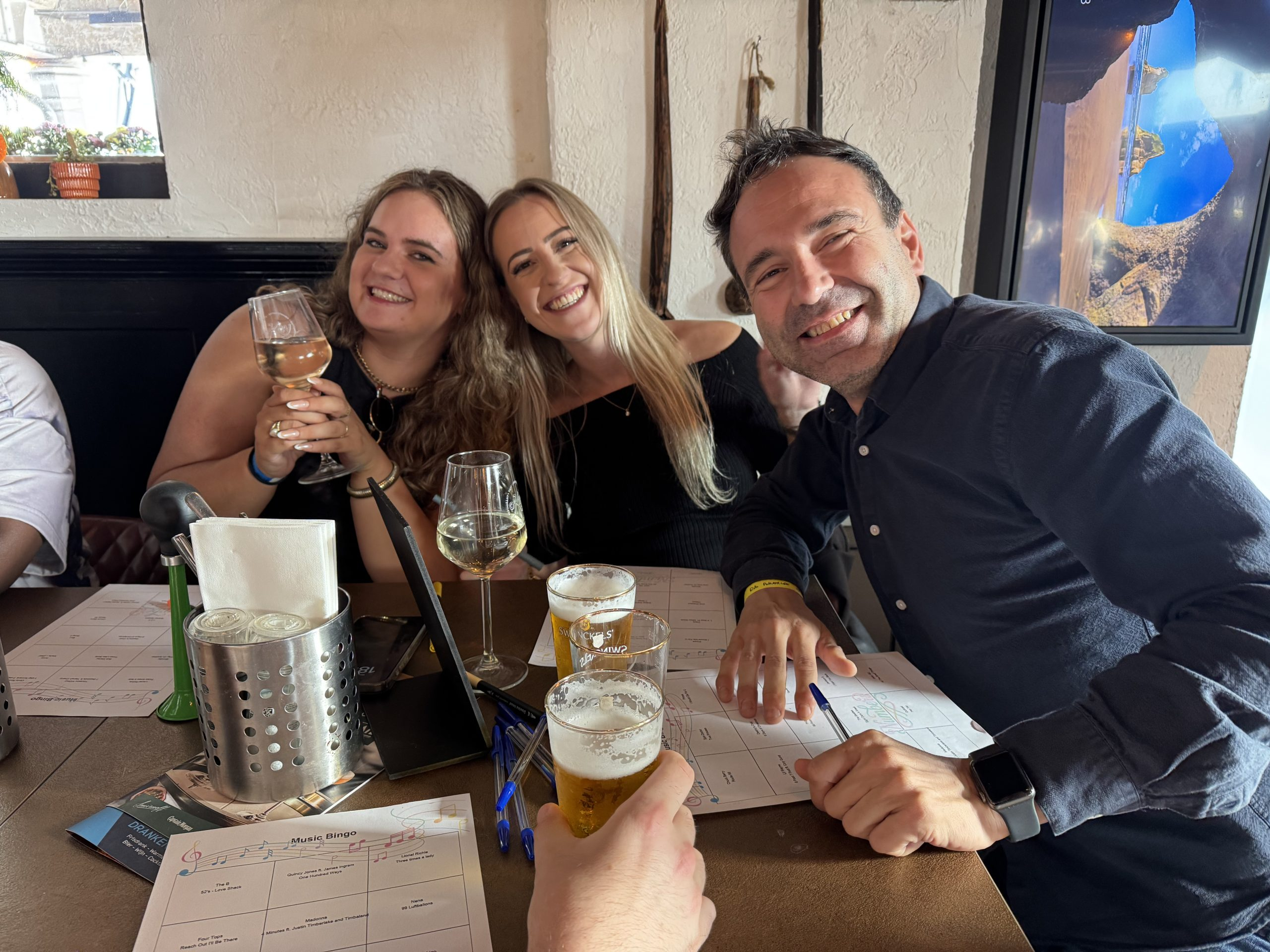 Drankje bij de pubquiz